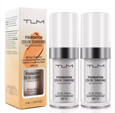 BASE DE MAQUILLAJE TLM CAMBIA DE COLOR SEGUN TU TONO DE PIEL